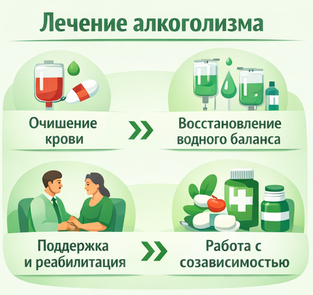 лечение алкоголизма в Сегеже этапы